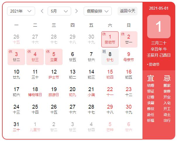 人体微量元素检测仪品牌国康公司五一劳动节放假通知来喽!